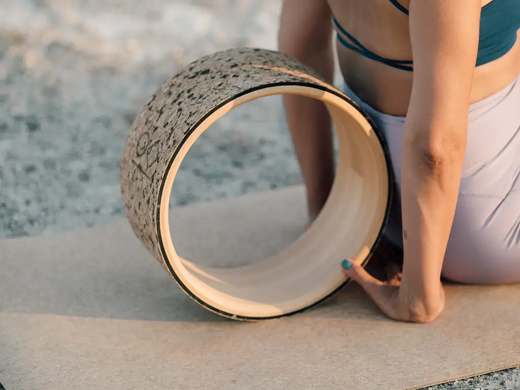 Cork yoga wheel online