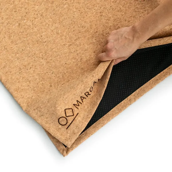 Doğal & Kaydırmaz Katlanabilir Mantar Yoga Mat Örtüsü - Görsel 3